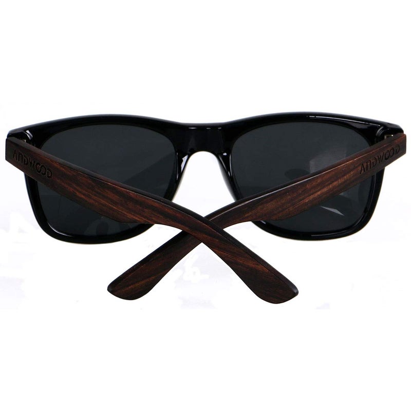 ANDWOOD Wood Sunglasses Polarized for Men Women Uv Protection Wooden Bamboo Frame Mirrored Sun Glasses - Image 4